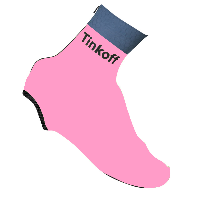 2016 Saxo Bank Tinkoff Cubre zapatillas rosa